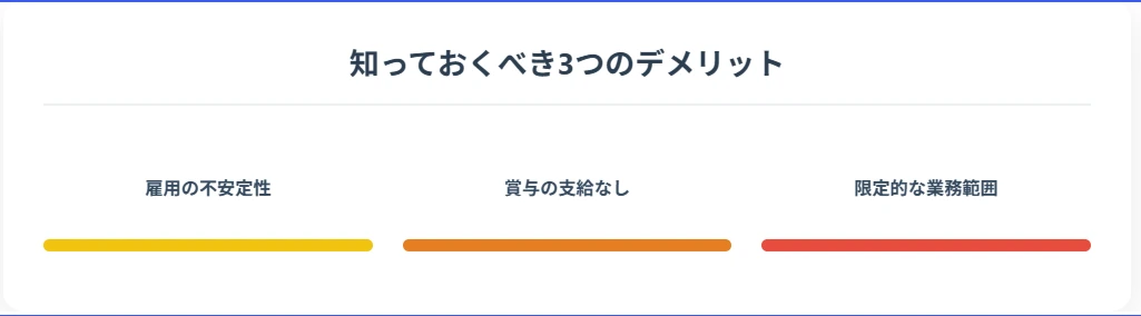 知っておくべき3つのデメリット