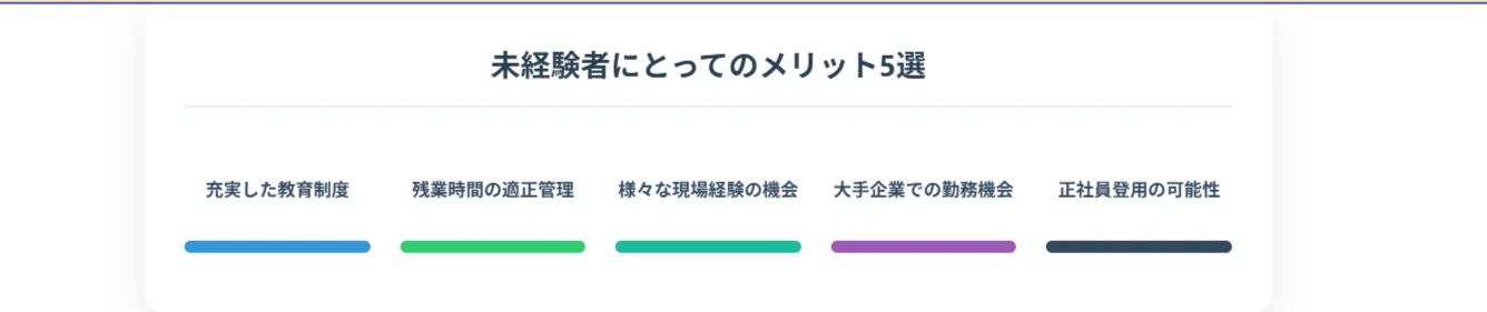 未経験者にとってのメリット5選