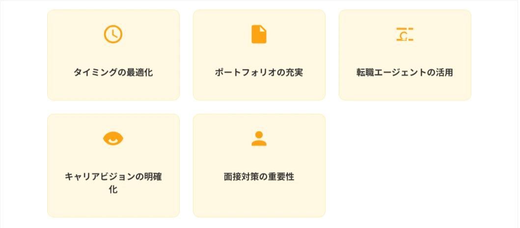 転職成功のためのポイントと戦略