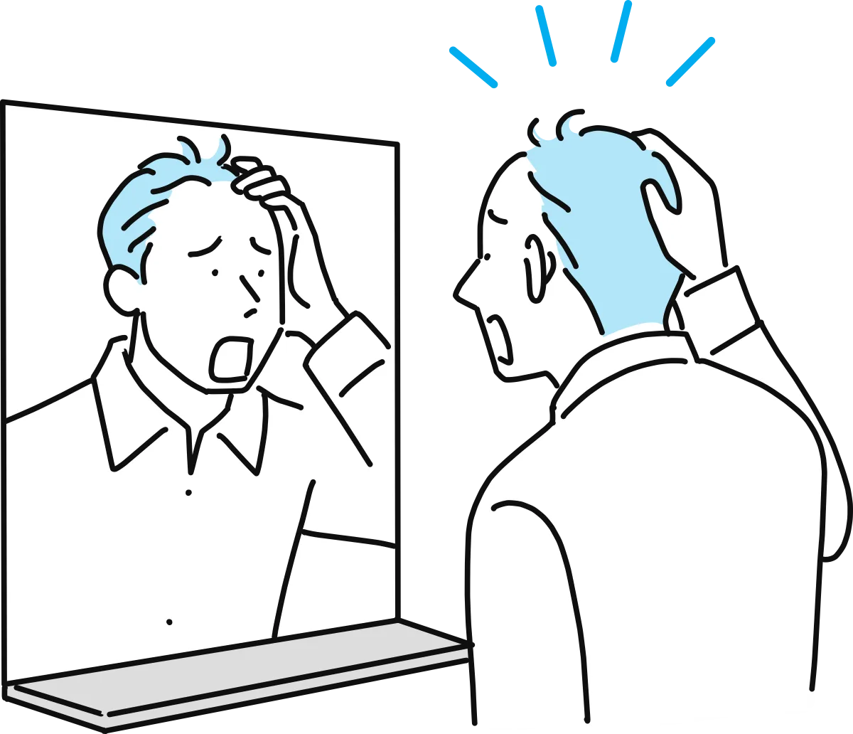 薄毛のサインを見逃さない